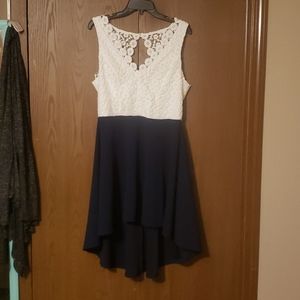 Sleeveless high low dress